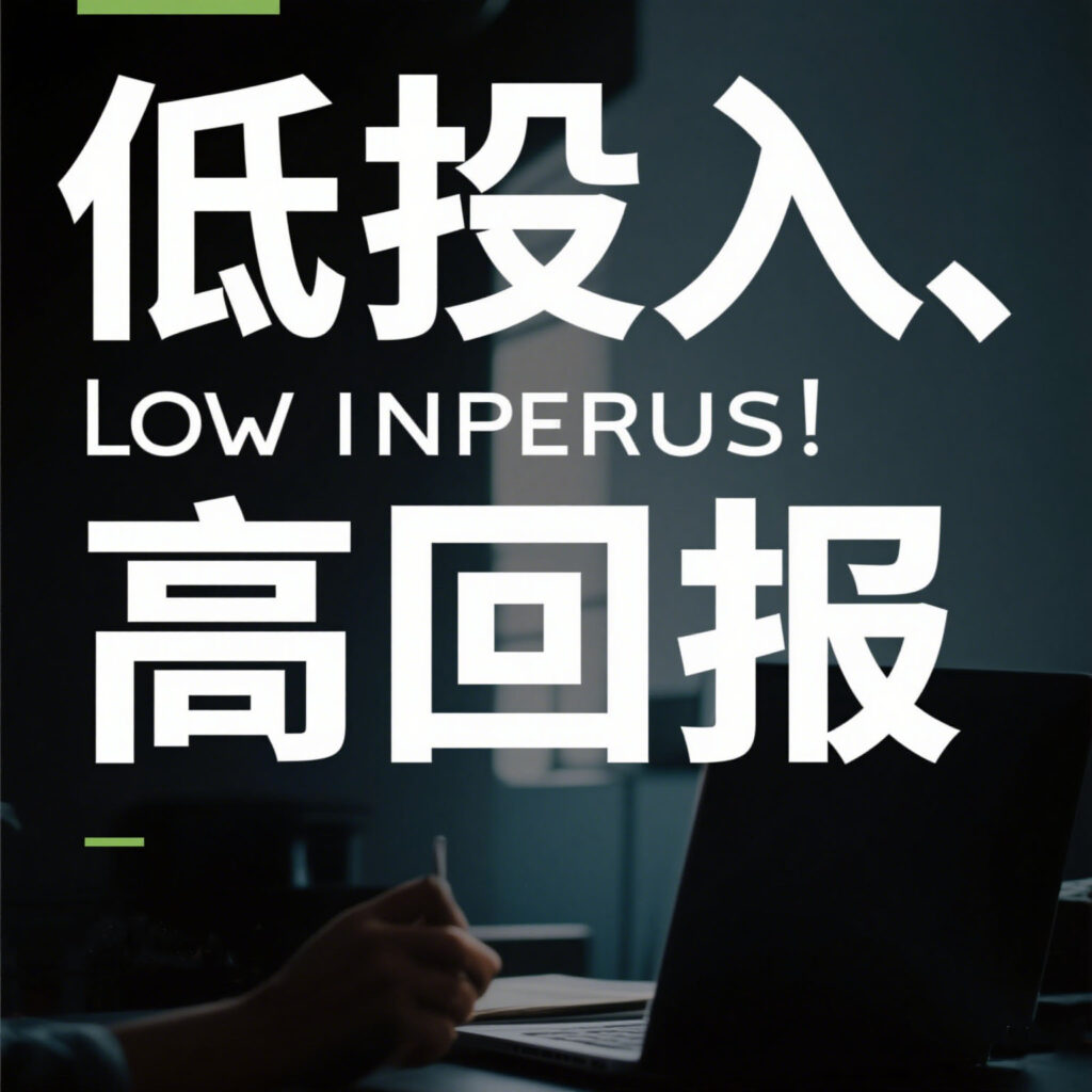 低投入，高回报